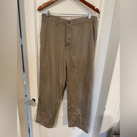 Wrangler Tan Chino Pants Relaxed Fit - Picture 5 of 6